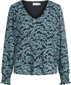 VILA VIMENA V-NECK L/S TOP Dames Top - Maat L