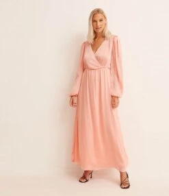 NA-KD Balloon Sleeve Structured Maxi Dress Dames Jurk - Maat 38 -Vrouwelijke Couture 1038x1200 3