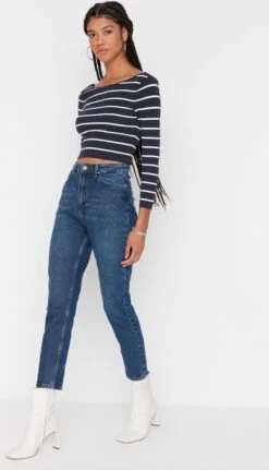 Trendyol Vrouwen Hoge Taille Mama Jeans