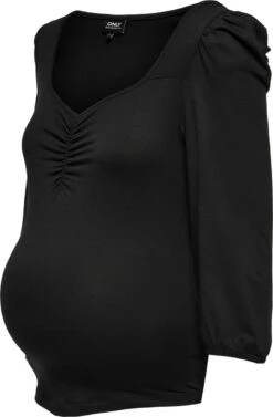 ONLY MATERNITY OLMMEYA 3/4 TOP SOLID JRS Dames Top - Maat M -Vrouwelijke Couture 787x1200