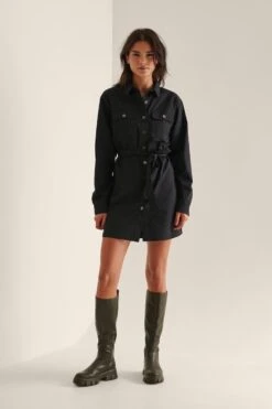 Na-kd Overhemdjurk Met Riem- Maat EU 36