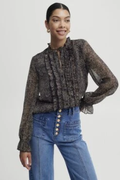 B.young BYIFIA FRILL SHIRT Dames Top - Maat 38 -Vrouwelijke Couture 800x1200 13