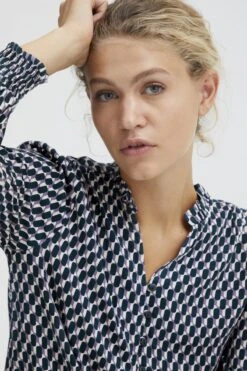 B.young BYJOSA VNECK BLOUSE Dames Top - Maat 36 -Vrouwelijke Couture 800x1200 4