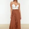 Trendyol Vrouwen Maxi Asymmetrisch Rok
