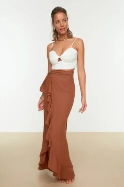 Trendyol Vrouwen Maxi Asymmetrisch Rok -Vrouwelijke Couture 800x1200 521