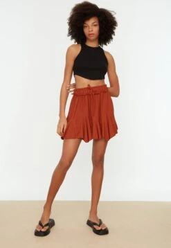 Trendyol Vrouwen Mini Hoge Taille Schaatser Rok -Vrouwelijke Couture 827x1200