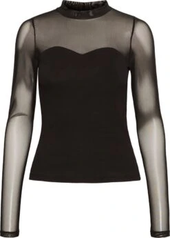 NOISY MAY NMSTINE L/S MIX TOP Dames Top - Maat XS