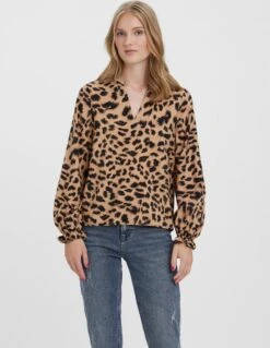 VERO MODA VMANEA LS TOP WVN Dames Top - Maat M